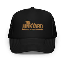 Load image into Gallery viewer, Junk Yard Black Foam Trucker Hat
